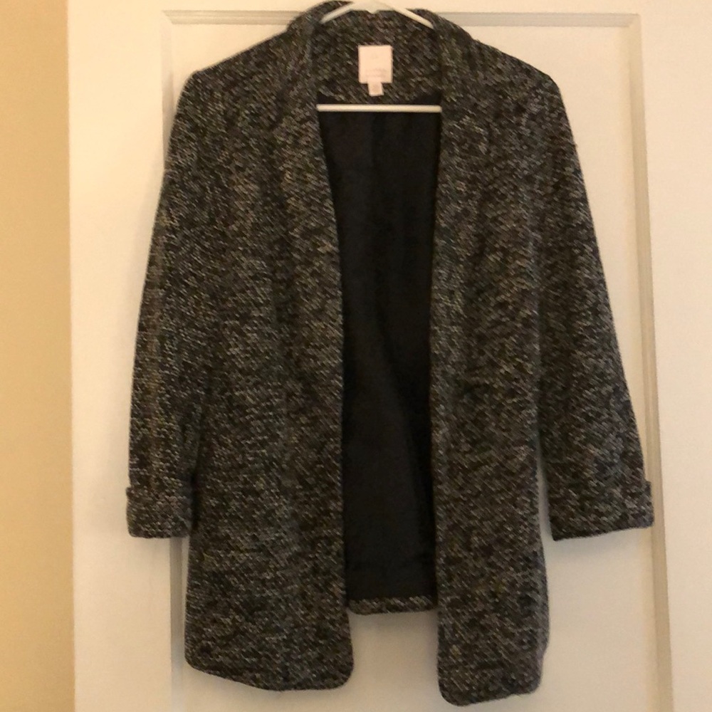 Lauren Conrad Black Tweed Blazer XS